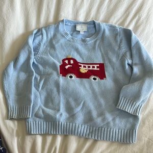 Fire truck sweater